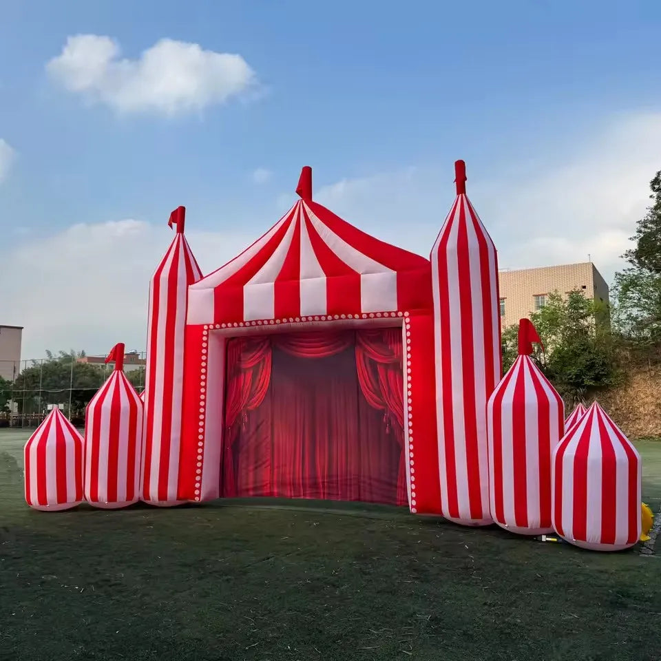 Giant Inflatable Circus Arch Way for Decoration Toys Inflatables Carnival Circus Arch Circus Theme Party Decoration Inflatable