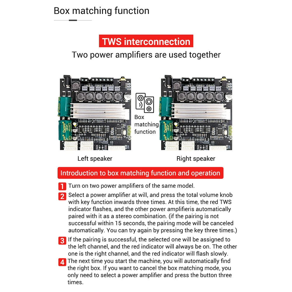 HIFI ZK-TB22/ZK-TB21F TPA3116 50w+50w+100wBluetooth 5.1 Audio Bass Power Amplifier Board Stereo Tweeter Subwoofer With Phone APP