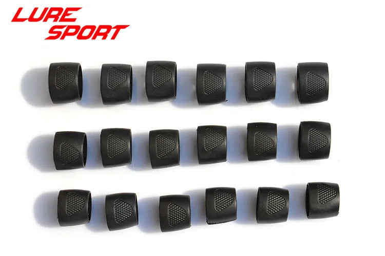 LURESPORT 12pcs 18pcs Graphite Slip Rings Reel Seat hoods for Ice Fishing Rod Building Component Repair rod DIY Accessory