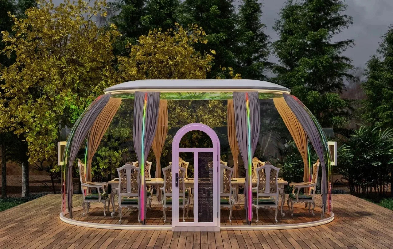7.8-Meter Transparent Starry PC Dome Tent Geodesic Igloo Round Clear House Catering Cabin Hotel Resort Luxury Celebrating Events