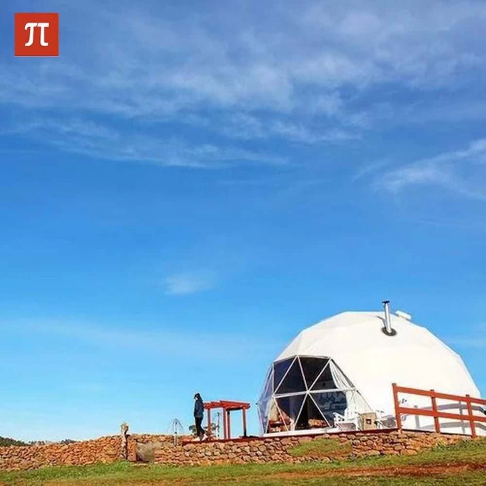 6-8 Person Outdoor Party Dome Tent Large Restaurant Dome Tent Strong Wind Resistance Glamping Dome  Hotel Luxury Geodesic Domos