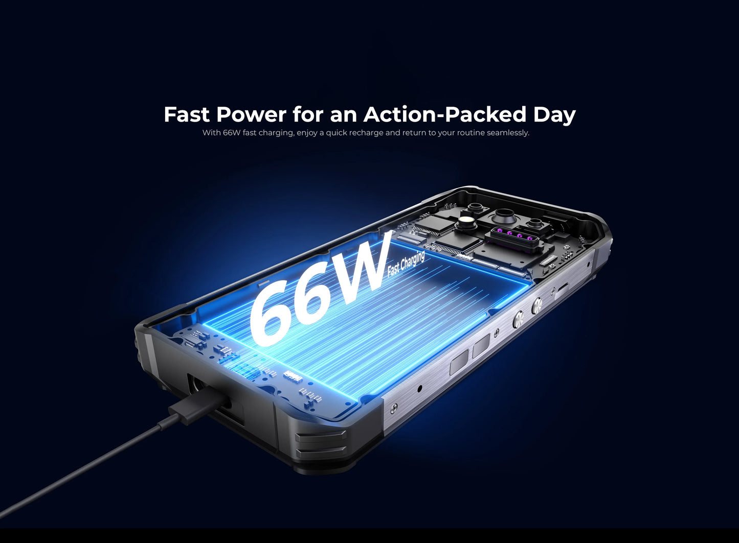 Oukitel WP100 Titan Rugged Phone 33000mAh 66W Charger 200MP Camera Built-in Projector Camping Light CellPhone, 36GB(12+24)+512GB