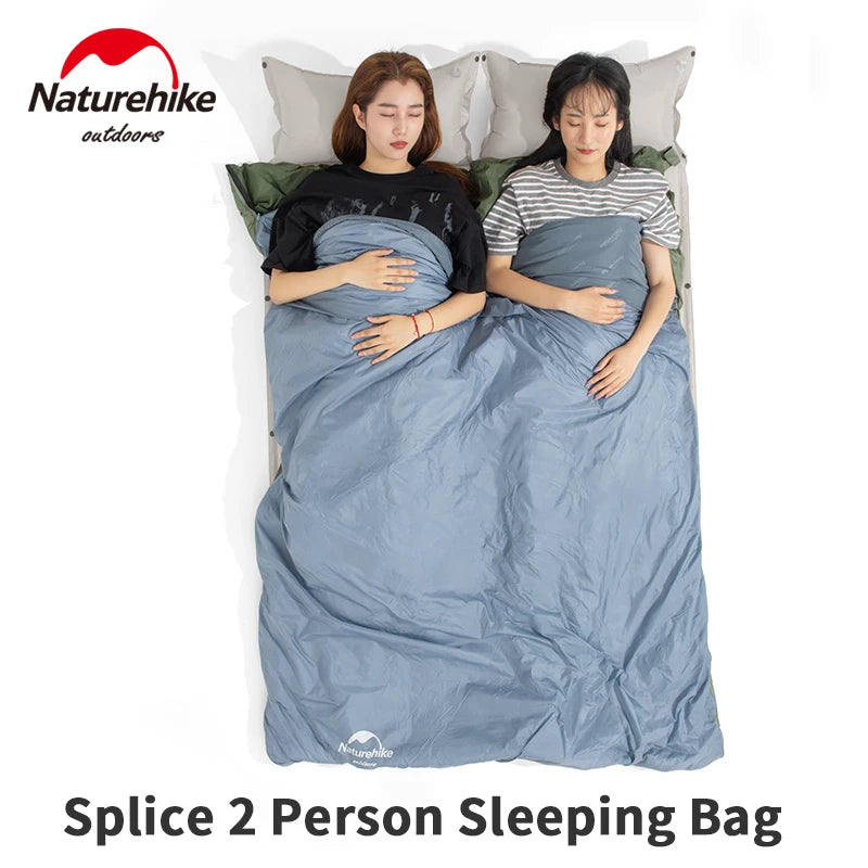 Naturehike LW180 Camping Sleeping Bag Ultralight Spring Summer Cotton Sleeping Bag for Single Couple Tourist Hiking Waterproof