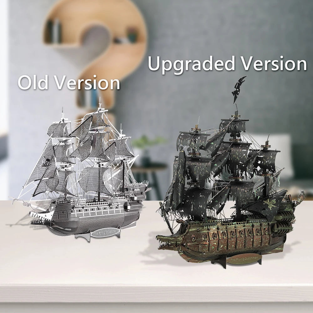 Piececool Model Building Kits The Flying Dutchman 3D Puzzle Metal DIY Set Jigsaw for Adult Gifts