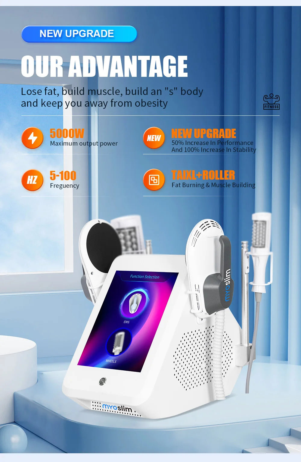Newest Vacuum Inner Ball Roller 360 Degree Rolling Cellulite Massage Weights Loss Machine Body Muscle body slimming fat removal