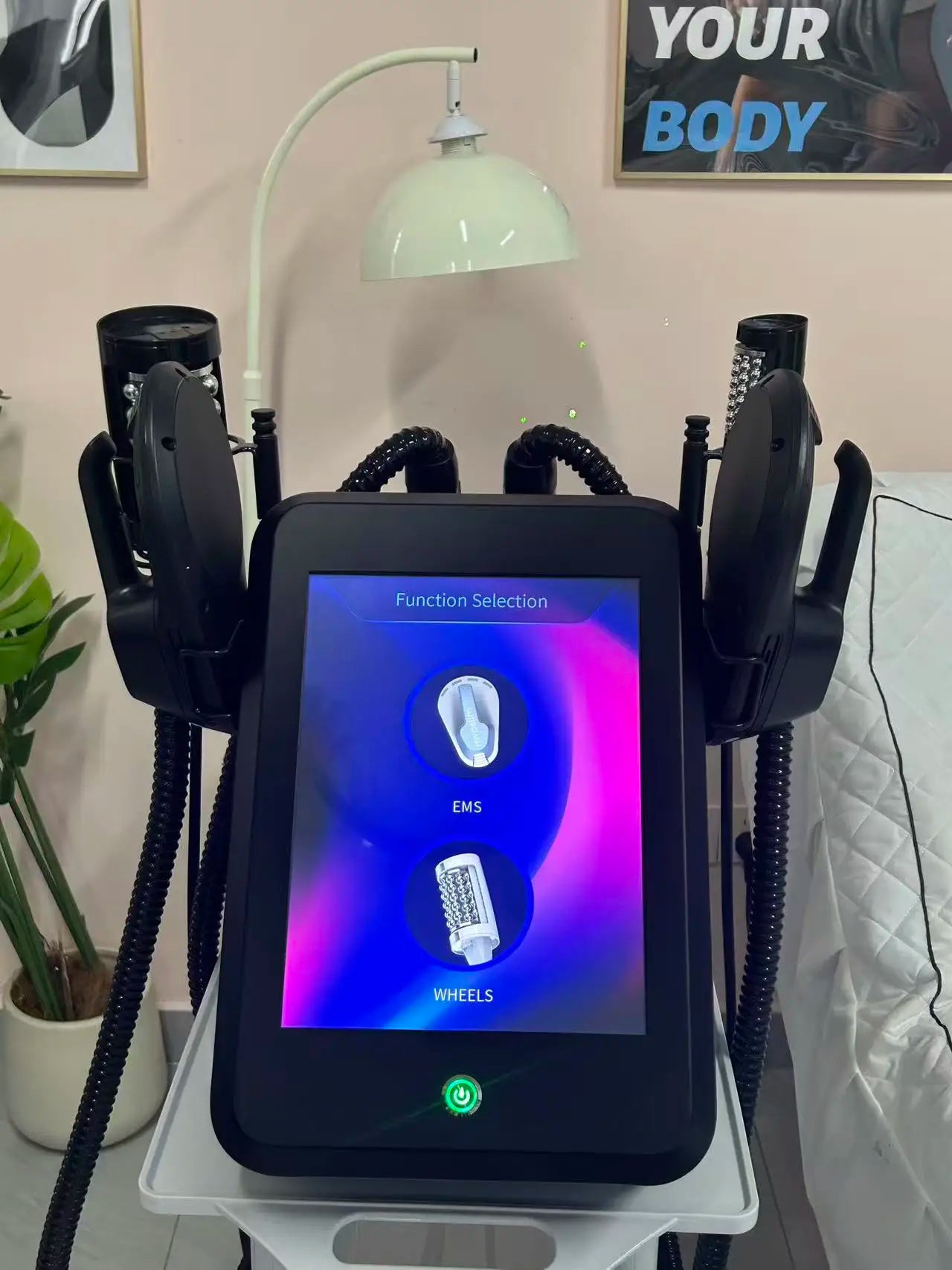 Ems 15Tesla Ultra 6500W RF Machine Shaping Slimming Body Sculpture Pelvic Muscle Stimulator Weight Loss Roller Machine