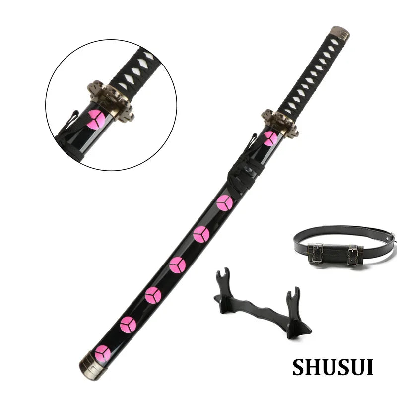 80cm/31.5"Roronoa Zoro Katana Anime Sword  Cosplay Weapons Props 3pc Toy Sword Set  Shusui Lchimonji  Sandai Kitetsu