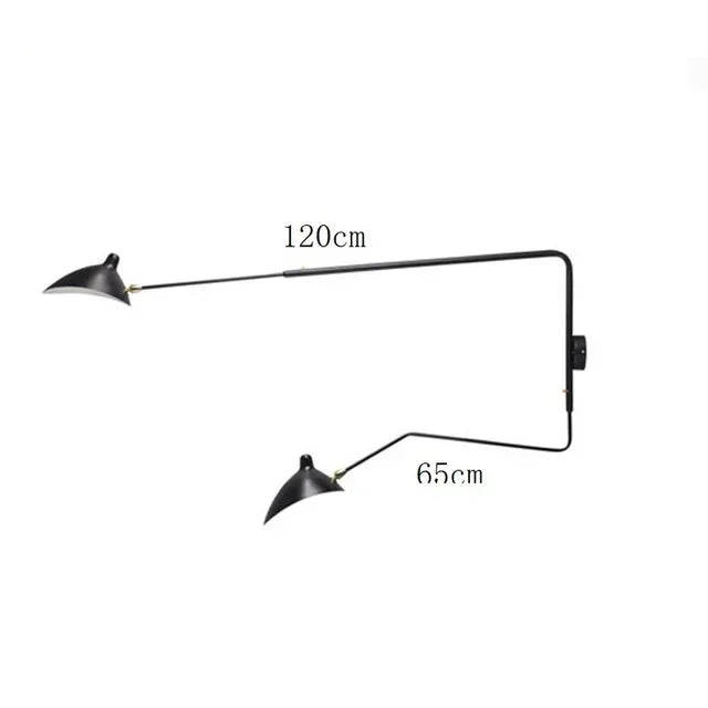 Nordic DaWn Spider Serge Mouille Wall Lights Bedroom Industrial Retro Wall Lamp Creative Simple Living Room Led Light Fixtures