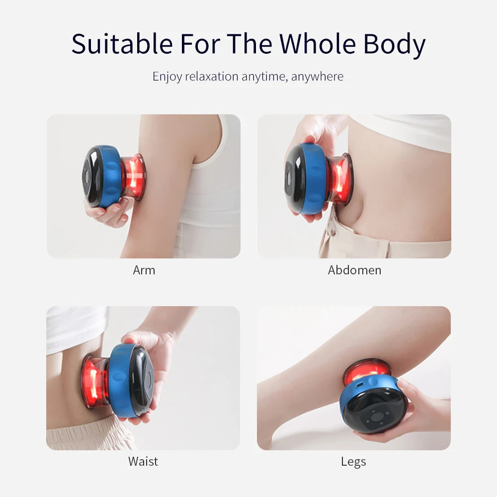 Smart Cupping Vacuum Massage Jars Heating Suction Cup Cellulite Medical Chinese Electric Cupping Therapy Body Relax Guasha Cans