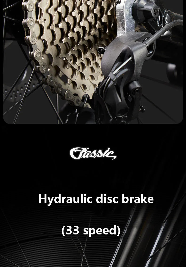 24/26/27.5 inch Mountain Bike Downhill Mountain Bicycle 27/30/33 Speed Soft Tail Full Shock Absorption Bicycle