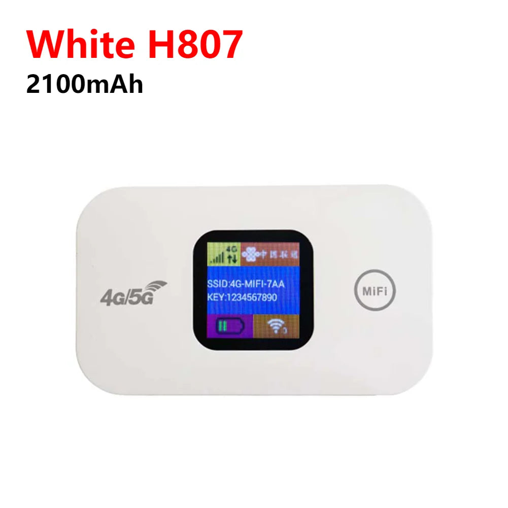 H807 Pro 4G LTE WiFi Router With SIM Card Slot Frequency Band Limited Routers 3650/2100mAh High-Speed Modem Mobile WiFi Repeater
