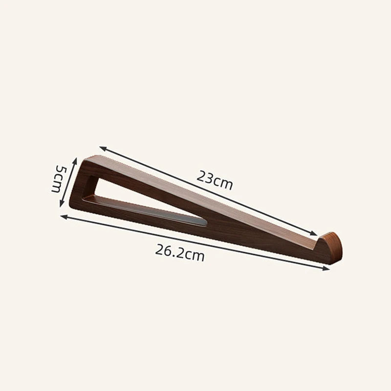 1pair Bamboo Laptop Stand Adjustable Desktop Riser Portable Computer Cooling Holder for Notebook Tablet Reading Desk Organizer