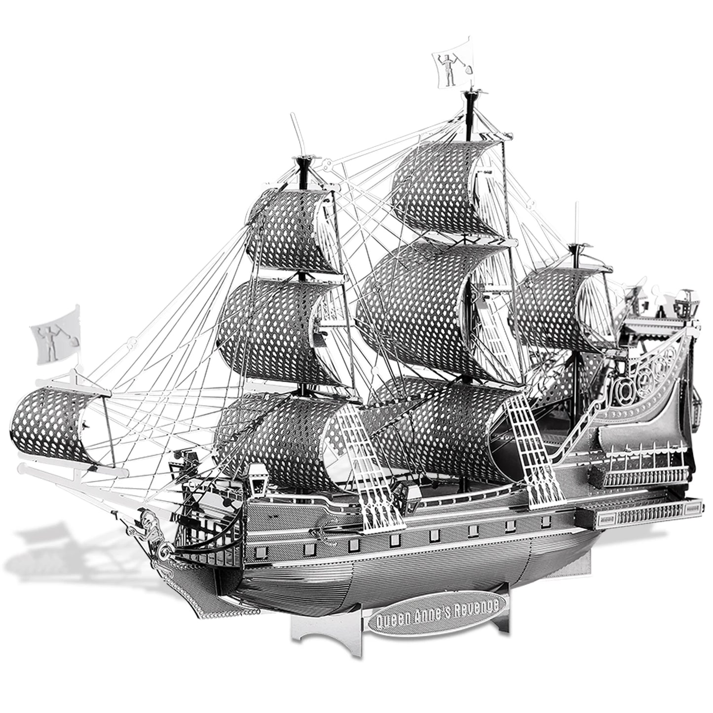 Piececool Model Building Kits The Queen Anne's Revenge 3D Metal Puzzle DIY Toys Jigsaw Home Decoration Gifts for Teens