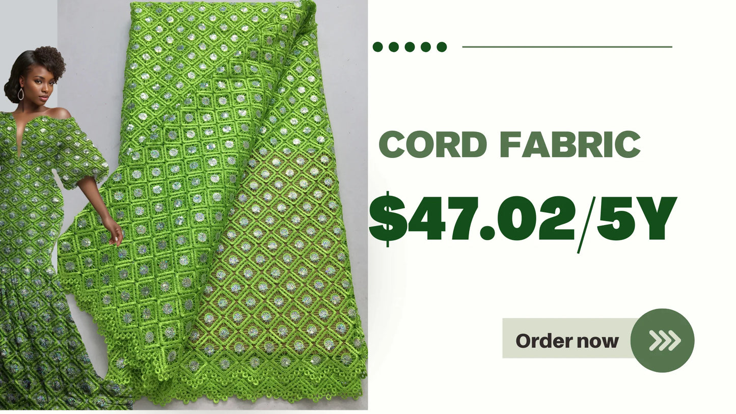 Green Nigerian Lace Fabric 2025 High Quality 5 Yards Luxury African Mesh Tulle Lace Fabric French Wedding Dress for Women A4340
