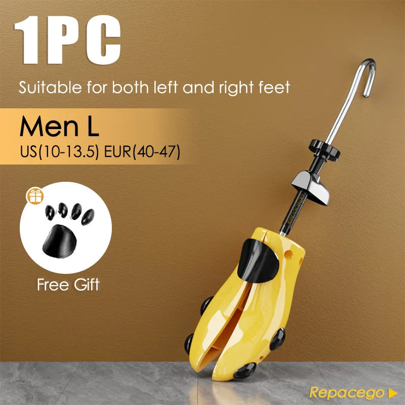 Repacego 1/2Piece Shoe Trees Adjustable Shoe Stretcher Plastic Expander Men Women Unisex Length Width shoes Extender Keeper Heel