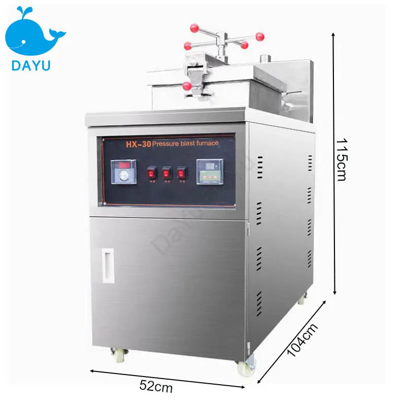 Fryer Pressure Commercial Stainless Steel Roast Duck Chicken Horizontal Bar Food Processor Gas Electric Heated Stove