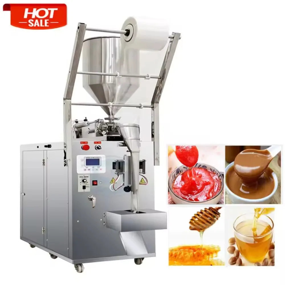 Automatic Pouch Ketchup Pulp Packing Machine - Tomato Paste Filling Sealing Machine, Commercial Food Packaging Equipment