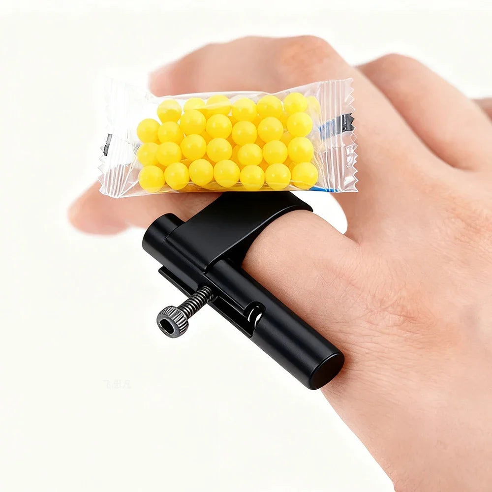 Mini Hidden Plastic Bullet Launcher Party Favors Toy Gun Paper Ball Launch Safe for Prank Kids Gadgets Man Woman Gift