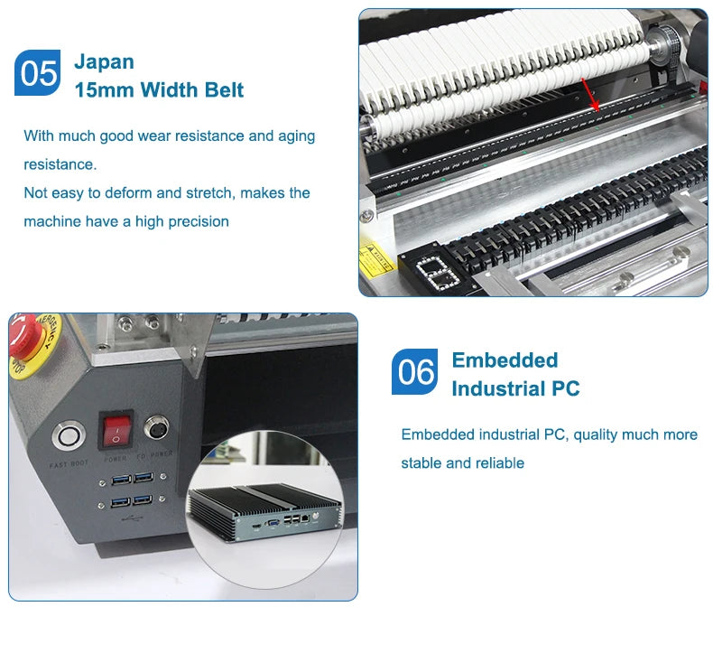 Stock in EU SMT330-X SMT Automatic Led Light SMD Equipment PCB Board Making Chip Mounter Small Desktop Pick and Place Machine