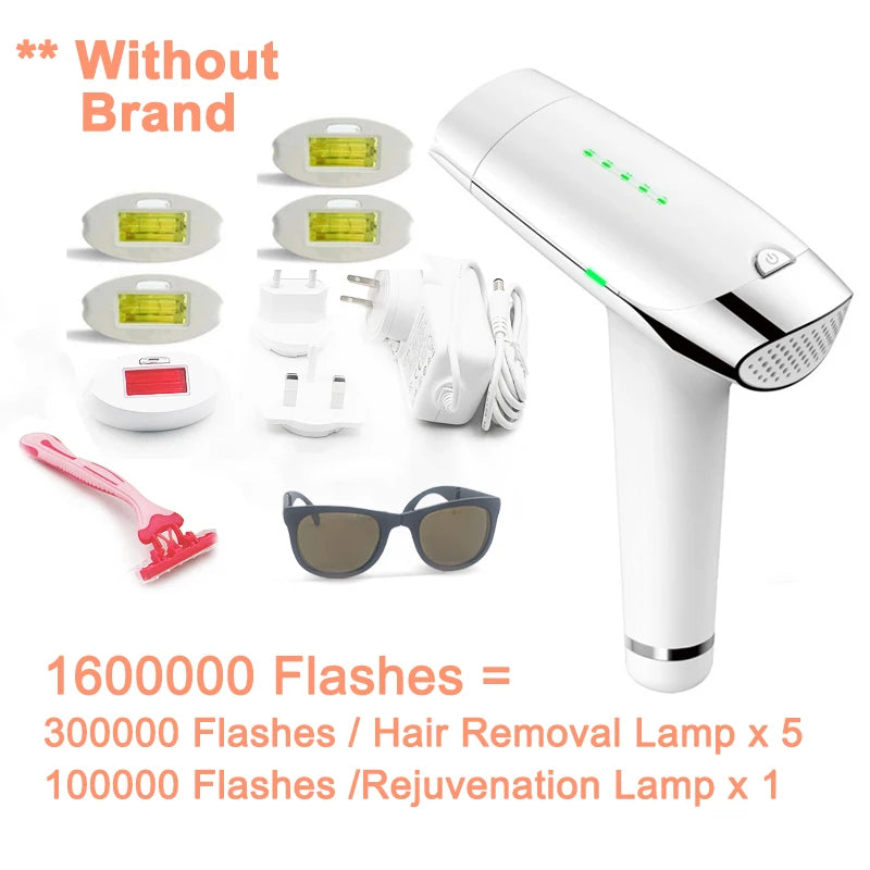 Lescolton IPL hair removal machine with attachments and goggles, top rated for effective hair removal.