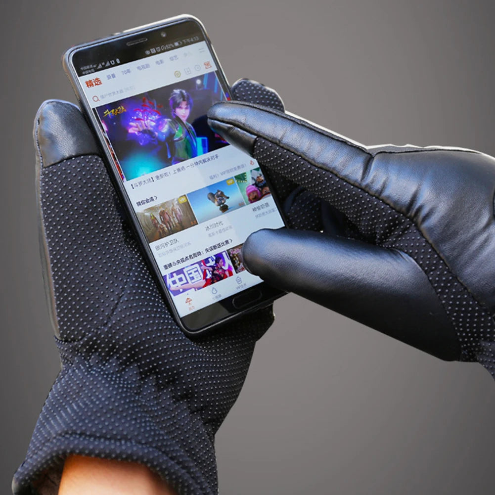 Electric Heating Gloves Men Women Heated Gloves Winter Skiing Snowboarding Can Touch Screen Snow Gloves (Excluding battery)