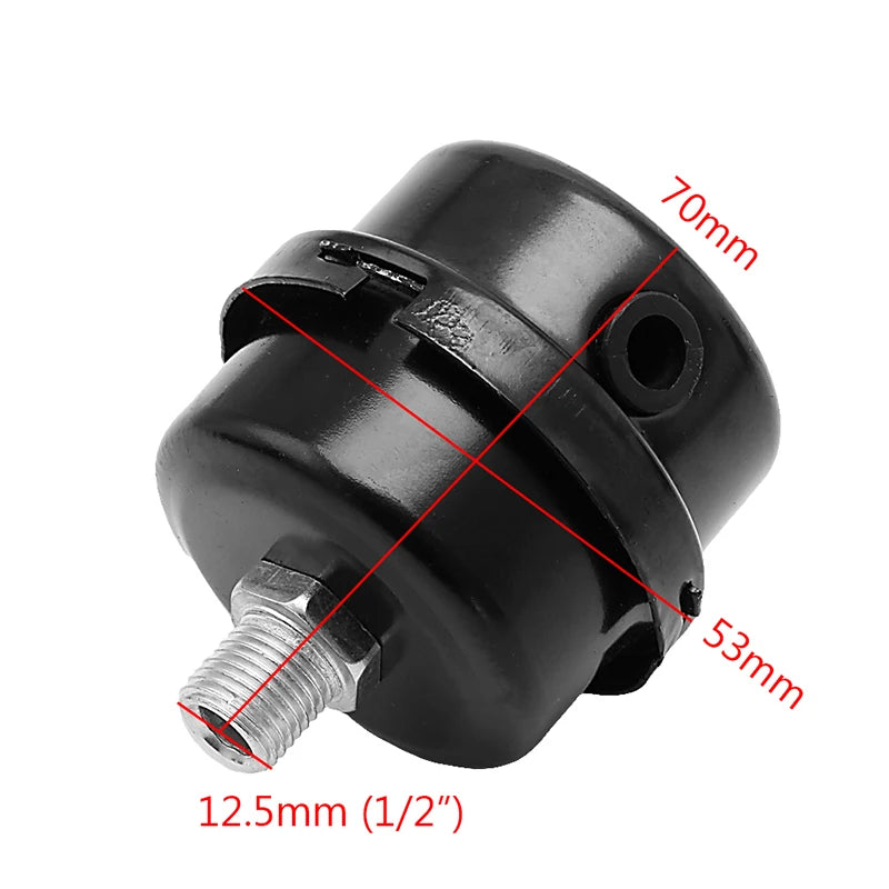 12.5mm 16mm 20mm Air Compressor Parts Metal Air Compressor Intake Filter Noise Muffler Silencer 1/2'' 5/8" 3/4'' Thread M12