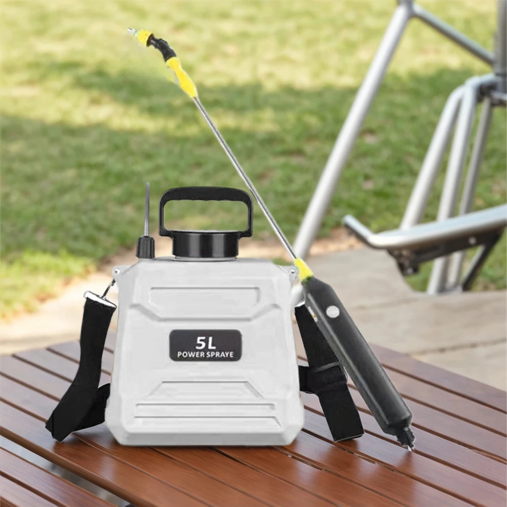 5L Shoulder Pesticide Sprayer Electric Backpack Sprayer USB Rechargeable Garden Water Sprayer Lawn Sprinkler for Lawn Watering