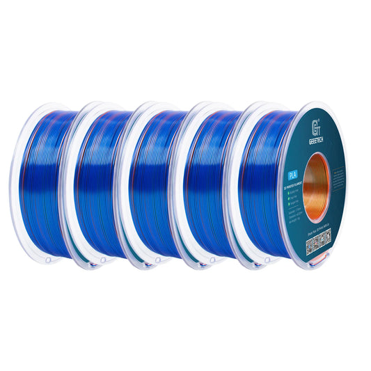 Geeetech 5Kg Three Tri Color Silk PLA Filament , 3D Filament 1,75 mm Spool Wire  (+/-0.03mm) Vacuum packaging, special color