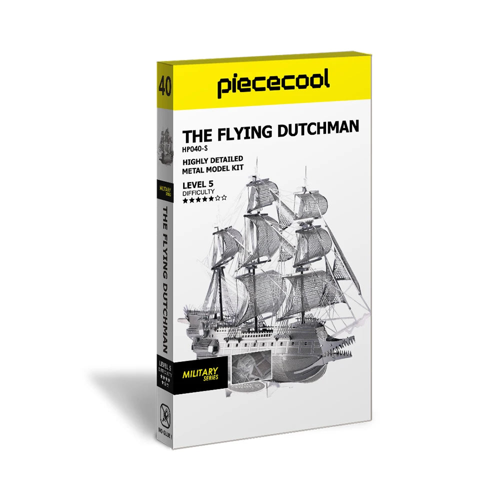 Piececool Model Building Kits The Flying Dutchman 3D Puzzle Metal DIY Set Jigsaw for Adult Gifts