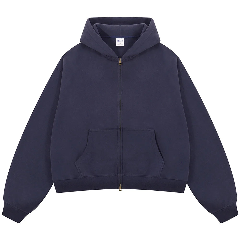 VIPReAlr2025 Winter Hoodie Retro Harajuku Fashion Washed Cotton 380GSM Pullover Sweatshirt Y2K RE Alr