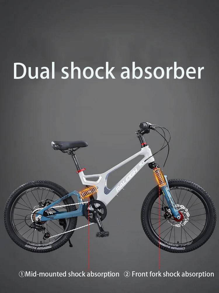 Magnesium Alloy Mountain Bike for Kids, 20 ", 22", for Big Kids, Boys and Girls