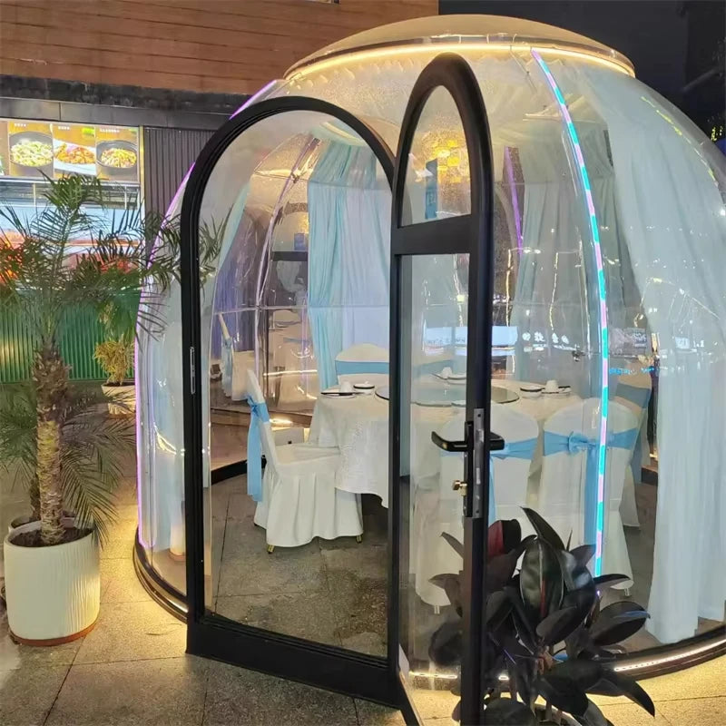 2026Transparent Tent PC Dome Tent Geodesic Lgloo Round Clear House Catering Cabin Hotel Resort Luxury Celebrating Events Tipi