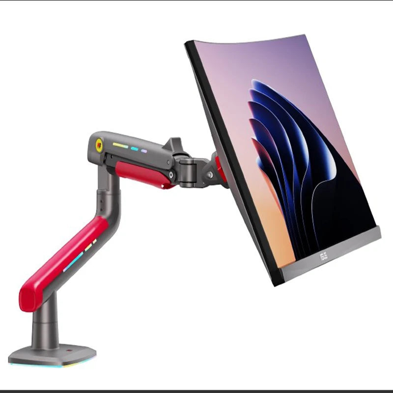 NB G60 L50 E5 F5 Gaming Monitor Arm 32-60 Inch Curved Arc Screen Desktop Ultra Wide Monitor Holder Mount with RGB Light 2-20kgs