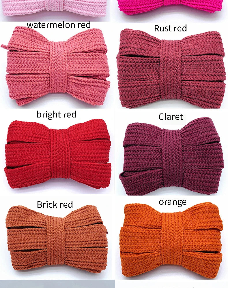 2cm Wider Flat Shoelaces New Casual Sneakers Laces for Shoes Fashion Rope Shoelace 100/120/140/160CM Shoes 1Pair Good