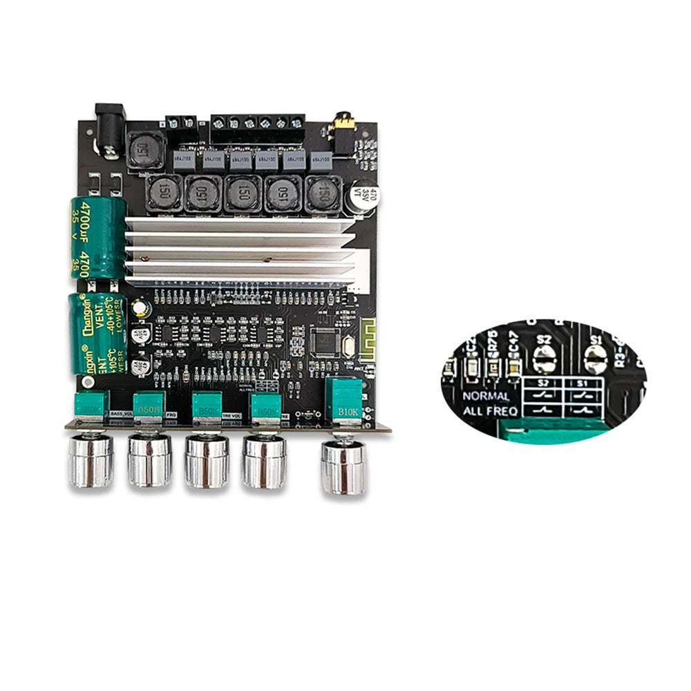 HIFI ZK-TB22/ZK-TB21F TPA3116 50w+50w+100wBluetooth 5.1 Audio Bass Power Amplifier Board Stereo Tweeter Subwoofer With Phone APP