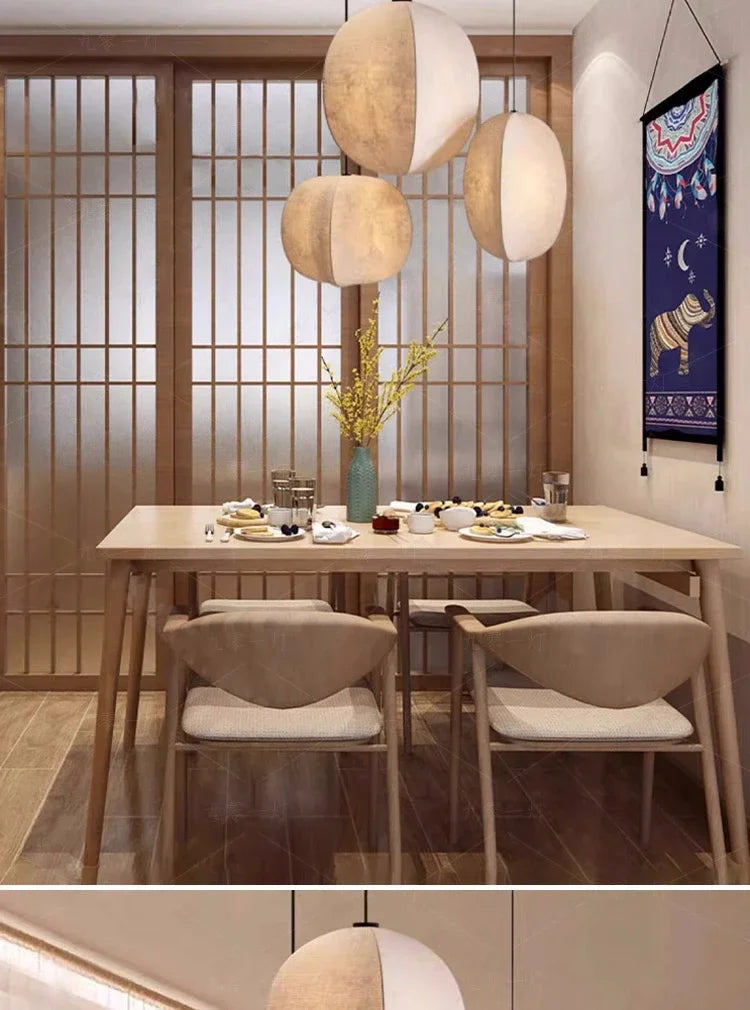 Nordic E27 Led Pendant Lights Wabi Sabi Dining Room Led Hanging Lamp Bar Suspend Light Fixture Lustre Luminaria Home Light