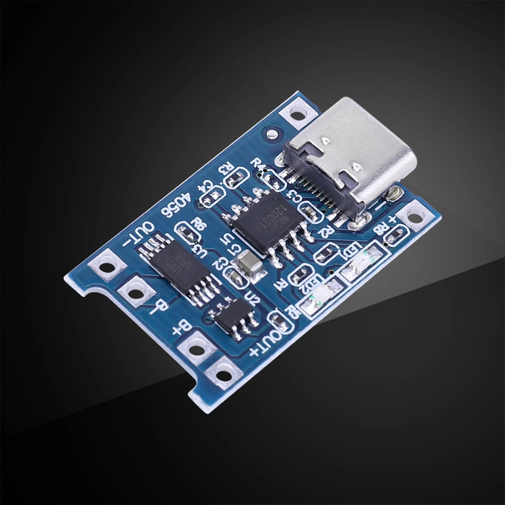 1-20PCS 5V 1A 18650 TP4056 Lithium Battery Charger Module Charging Board With Protection Dual Functions 1A Type-C/Micro/Mini USB