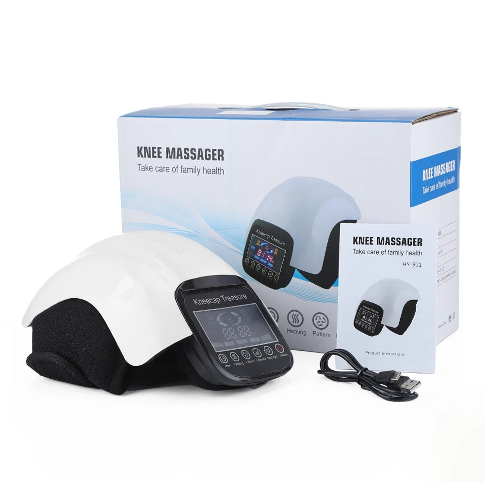 Infrared Heating Knee Massager Electric Air Pressure Shoulder/Elbow/Knee Massage Physiotherapy Kneecap Joint Muscle Relaxation
