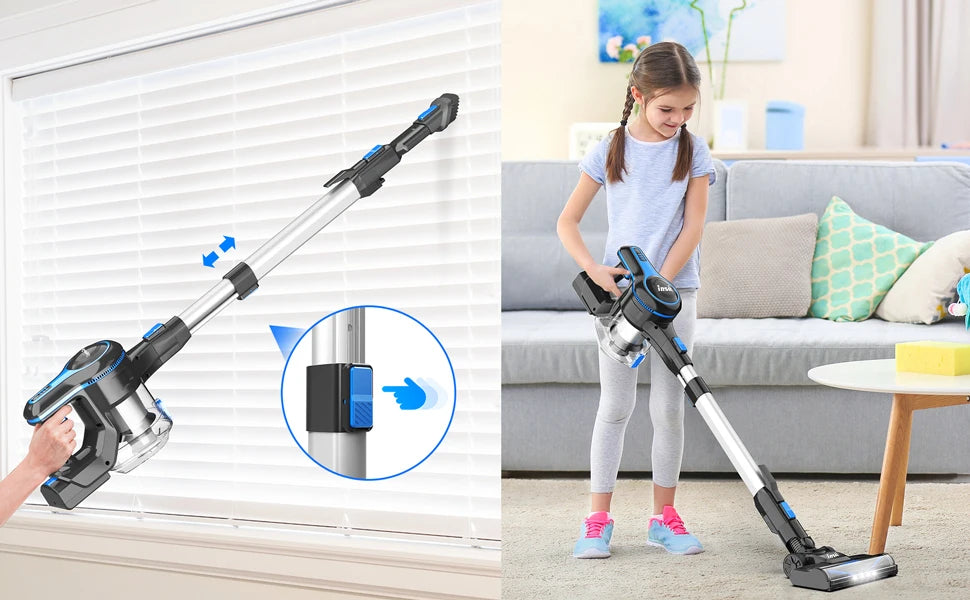 INSE N5T Cordless Vacuum Cleaner Original Accessories for N5T Vac Cleaner Battery HEPA Floor Brush Host Header Replacement Parts