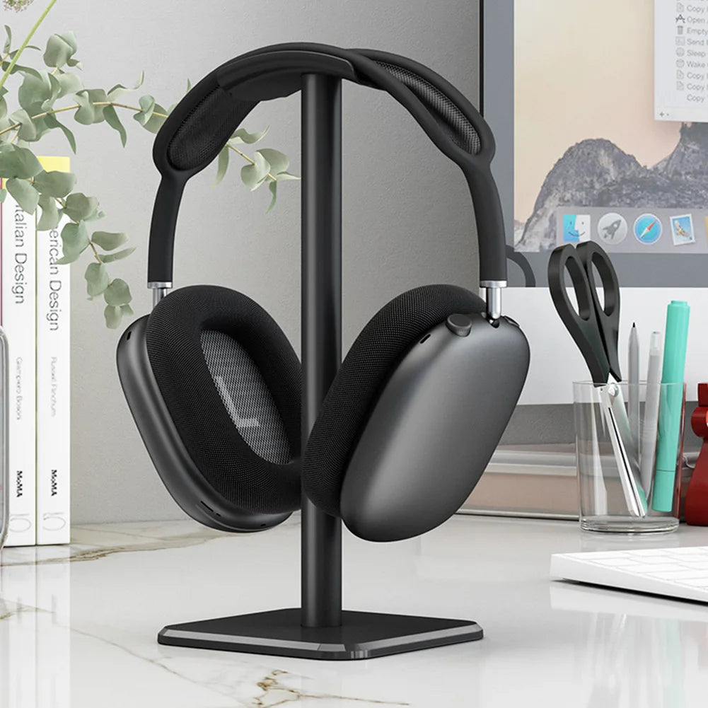 Headset Stand Aluminium Alloy Headphone Holder Rack Space Saving Desktop Organizer Display Vertical Bracket Hanger