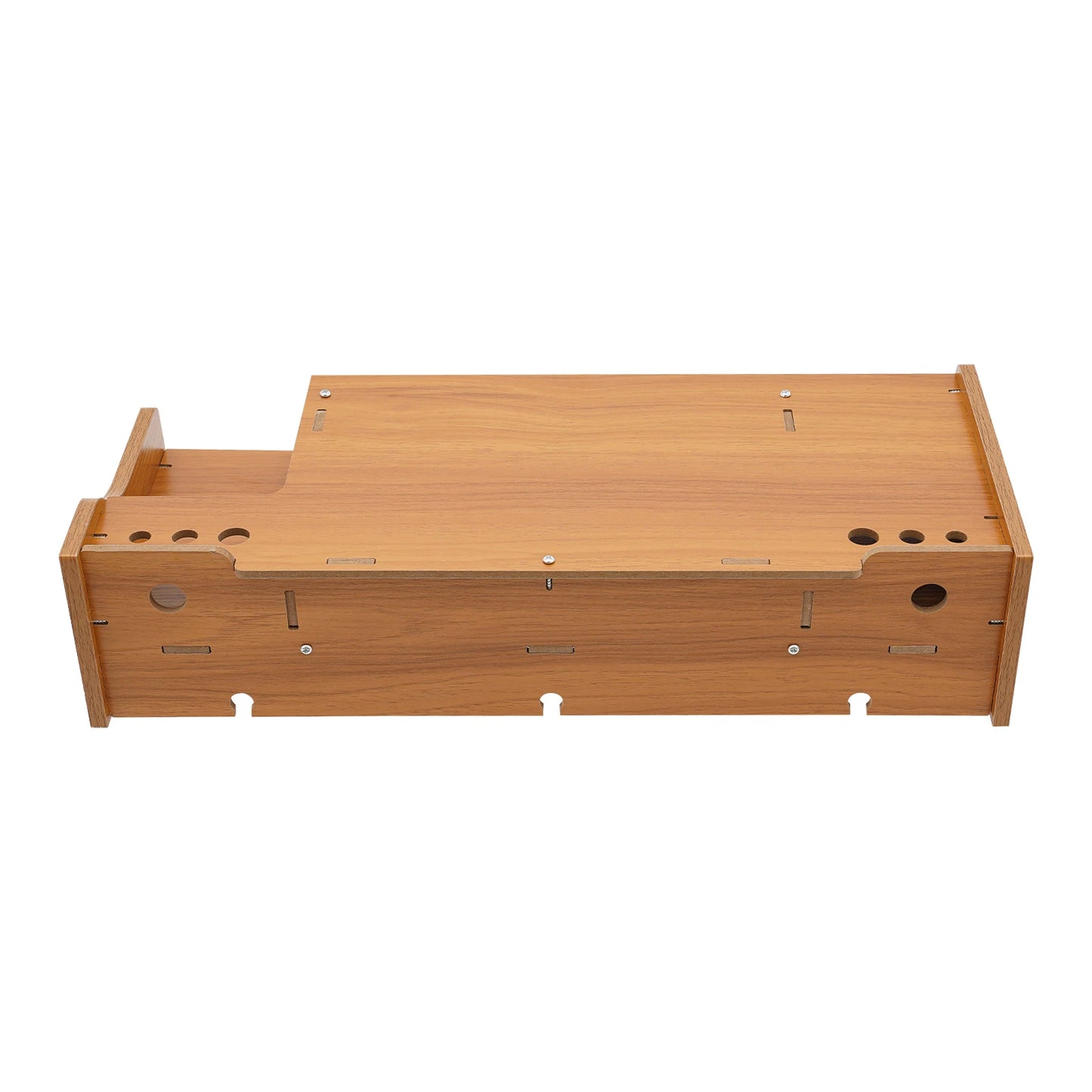 Wooden Desk Organizer W/ Drawer File Storage Desk Monitor Riser Computer Stand