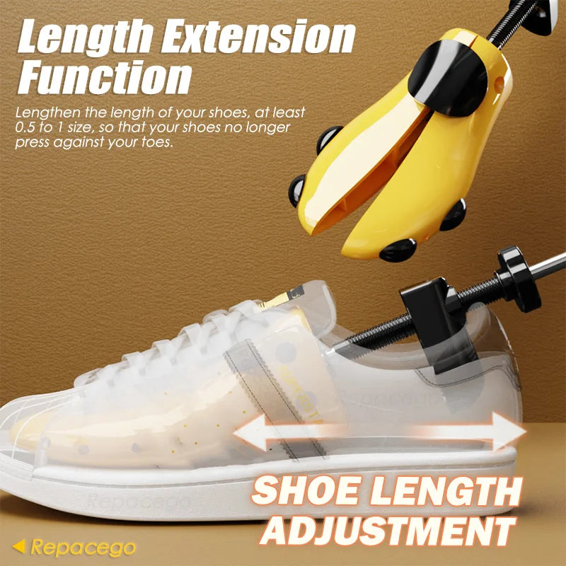 Repacego 1/2Piece Shoe Trees Adjustable Shoe Stretcher Plastic Expander Men Women Unisex Length Width shoes Extender Keeper Heel