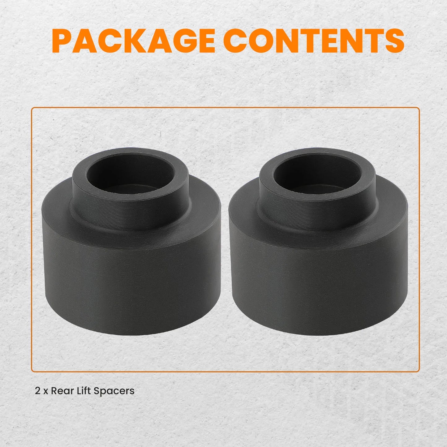 2 Pcs Spacers 2" Rear Leveling Lift Kit  for Dodge Ram 1500 2WD 4WD 2009-2023