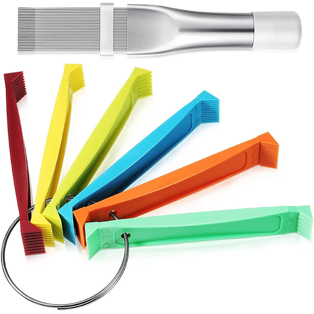 Universal Car Radiator Condenser Fin Comb Sets Air Conditioner Coil Straightener Hand Cleaning Tool Auto Cooling System Repair