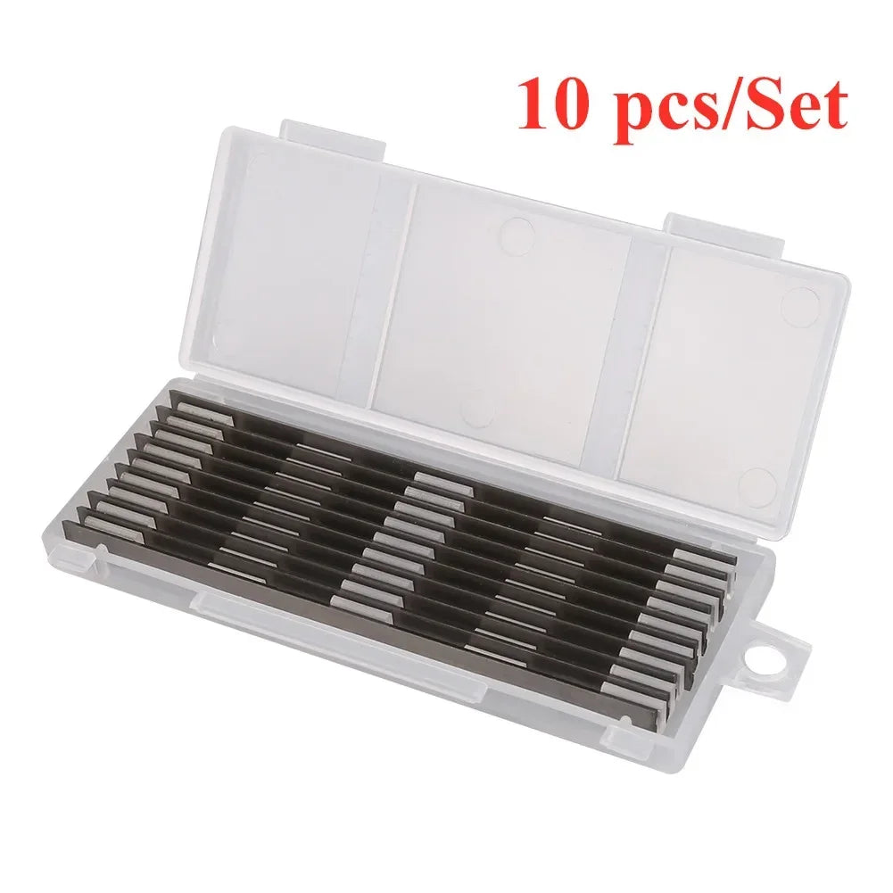 10Pcs 82mm Carbide Planer Blade 82x5.5x1.2mm Reversible Wood Planer Knife for Woodworking Machinery Parts