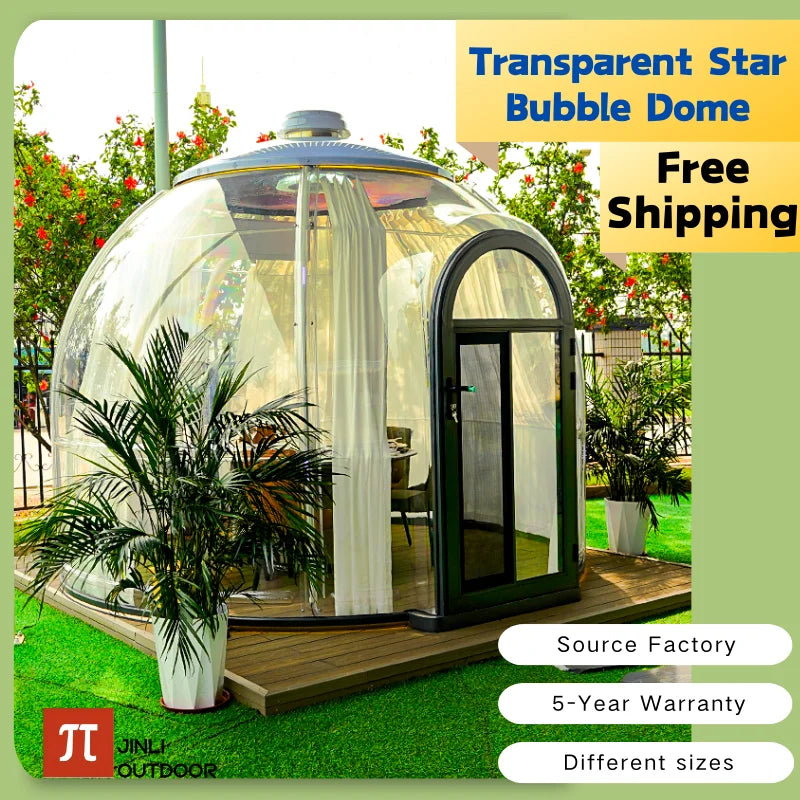 2026Transparent Tent PC Dome Tent Geodesic Lgloo Round Clear House Catering Cabin Hotel Resort Luxury Celebrating Events Tipi