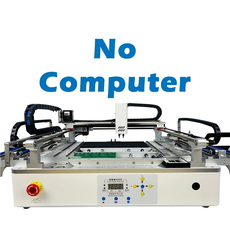 Q2S Dual 6 Heads 54 Bits Full Vision Desktop Automatic SMT Pick and Place Machine Chip Mounter