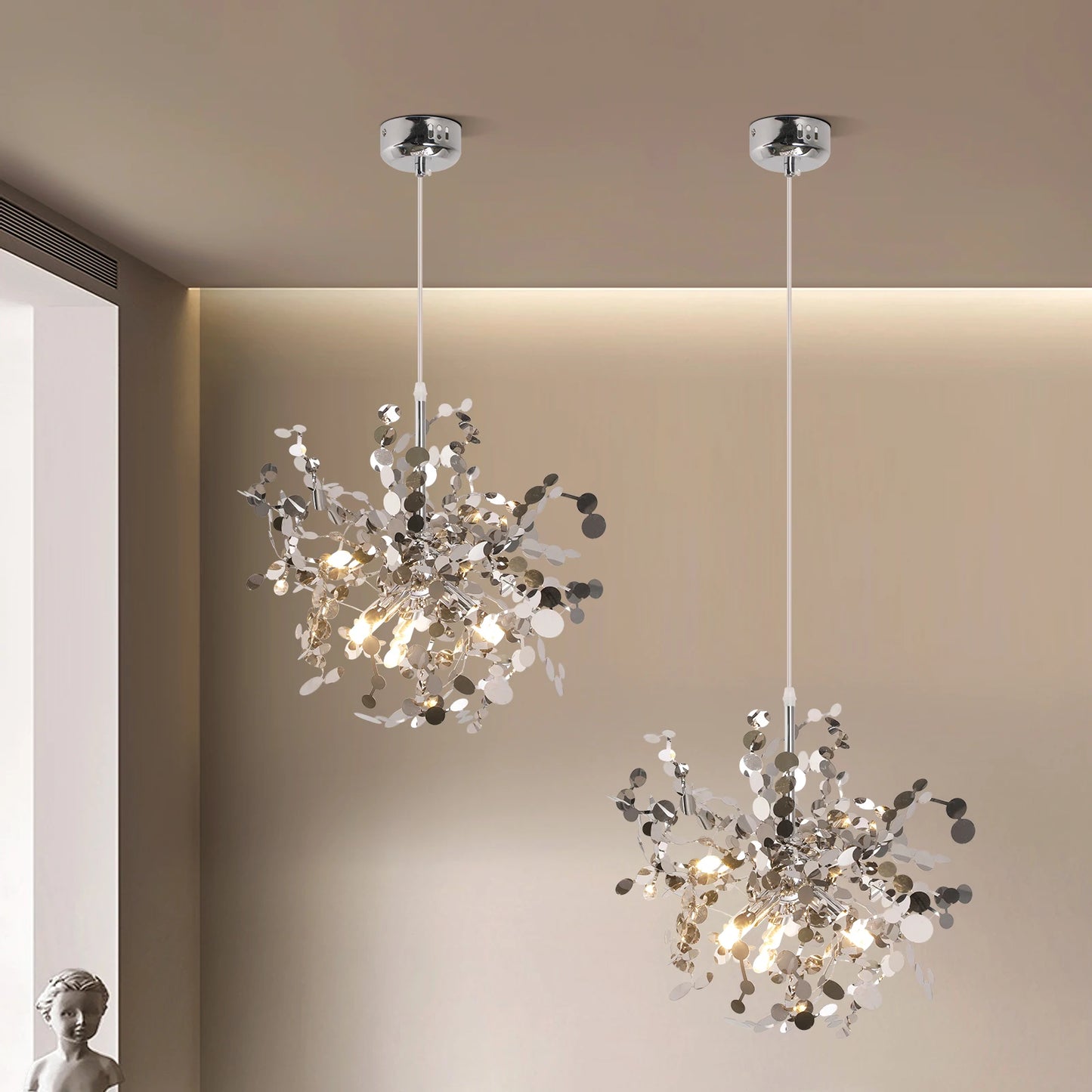 Modern Pendant Light Led Firework Chandelier Hanging Ceiling Lamp Dining Room Kitchen Island Nordic Luminaire Home Decor Fixture
