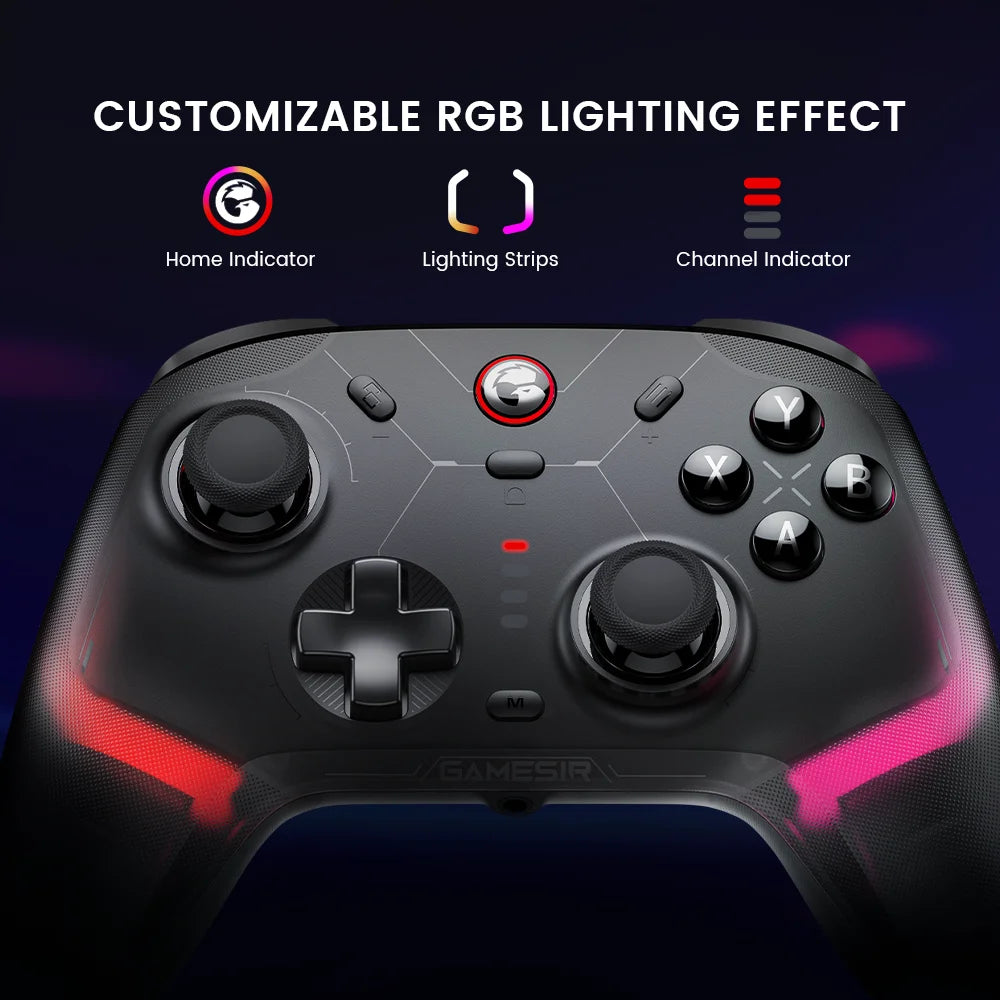New Gamesir Cyclone 2 Wireless Controller with  Hall effect Controller for PC Steam Switch ios Andrioid Optional base