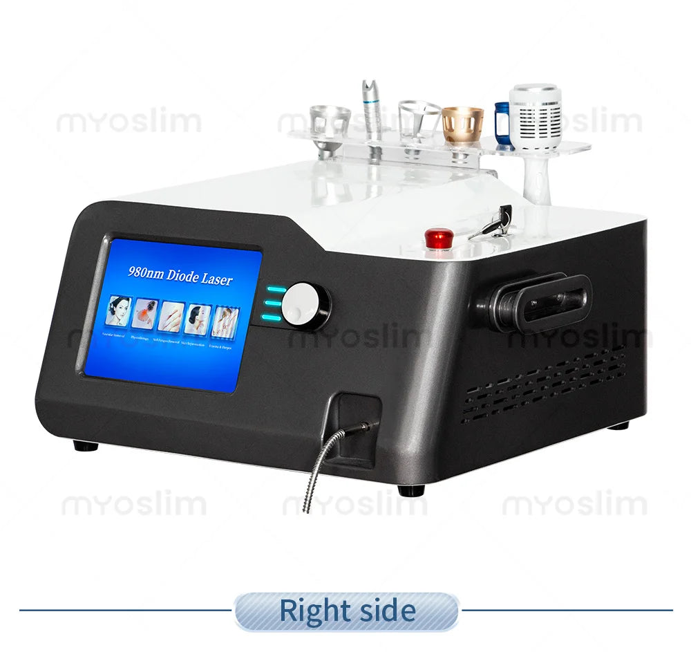 BEST 30W 5 in 1 980nm Diode Laser Vascular Removal Machine Remove Spider Veins 980 Diode Laser Blood Vessels Removal Nail Fungus